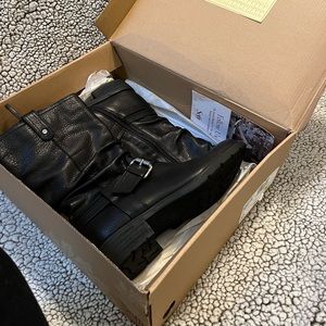 Real leather black boots very good condition size 8.5 Women’s